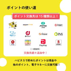 ポイント交換先は15種類以上！現金・Amazonギフト券・PayPayなど
