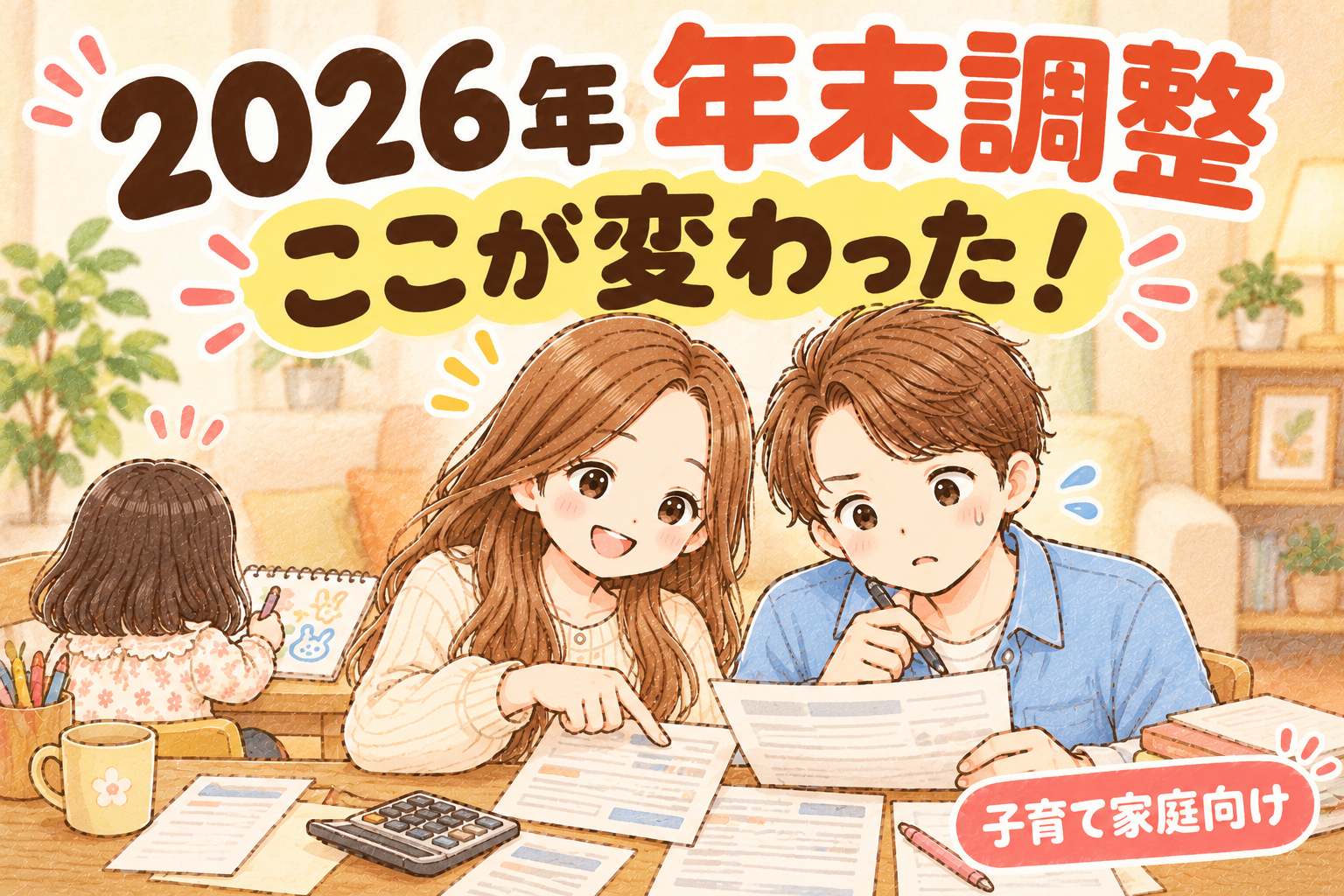 2026年の年末調整の変更点まとめ（子育て家庭向け）