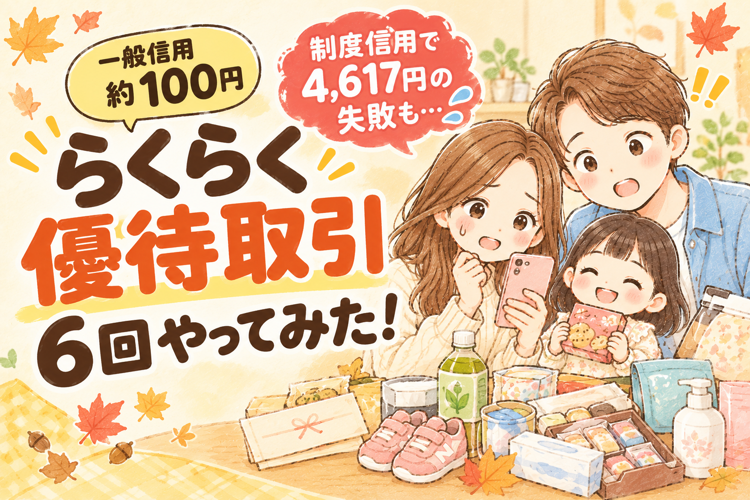 らくらく優待取引を6回やってみた｜一般信用は約100円、制度信用で4,617円の失敗も